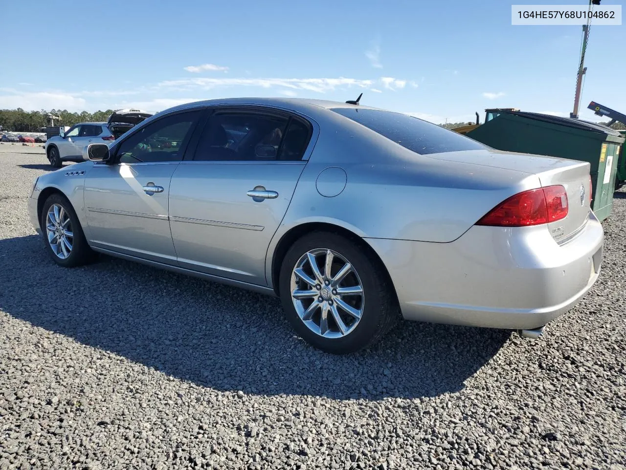 2008 Buick Lucerne Cxs VIN: 1G4HE57Y68U104862 Lot: 76714514