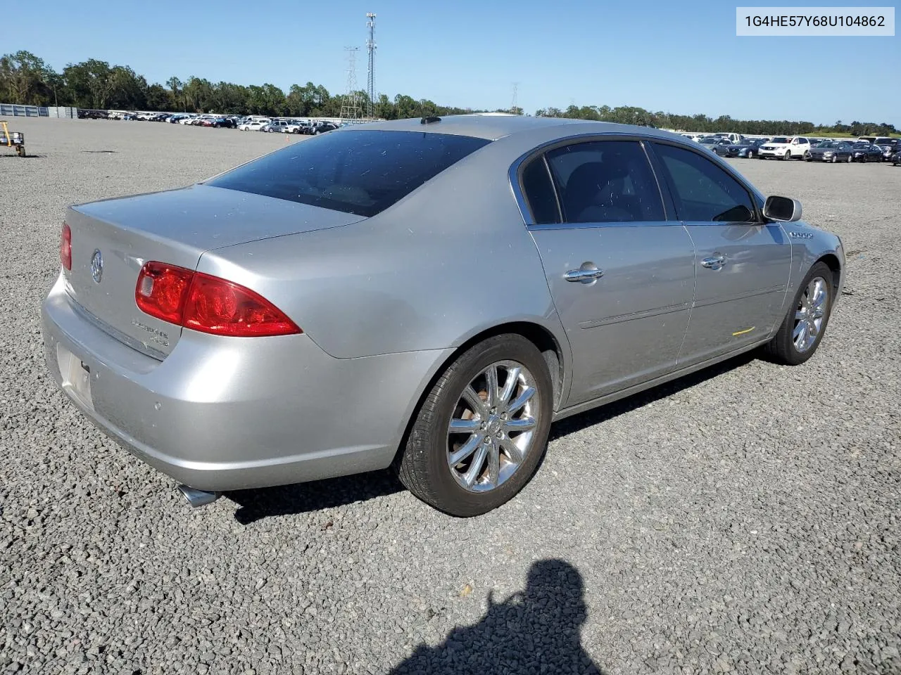 2008 Buick Lucerne Cxs VIN: 1G4HE57Y68U104862 Lot: 76714514