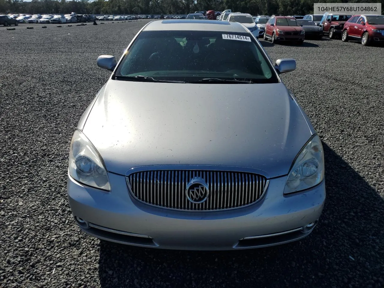 2008 Buick Lucerne Cxs VIN: 1G4HE57Y68U104862 Lot: 76714514