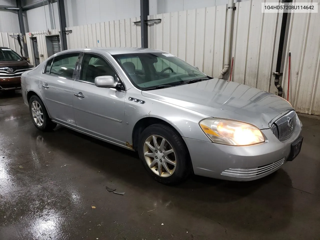 2008 Buick Lucerne Cxl VIN: 1G4HD57208U114642 Lot: 76763314