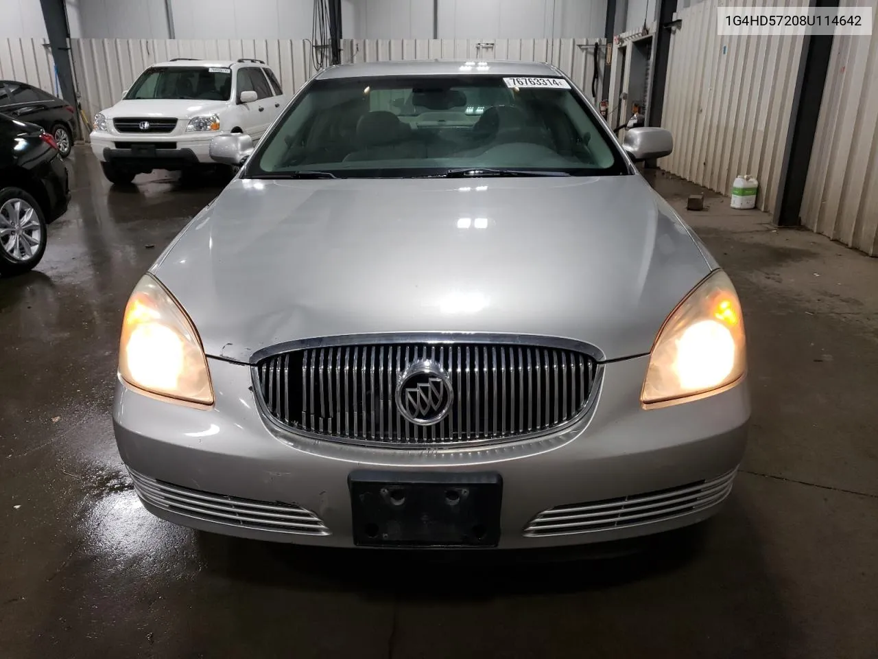 2008 Buick Lucerne Cxl VIN: 1G4HD57208U114642 Lot: 76763314