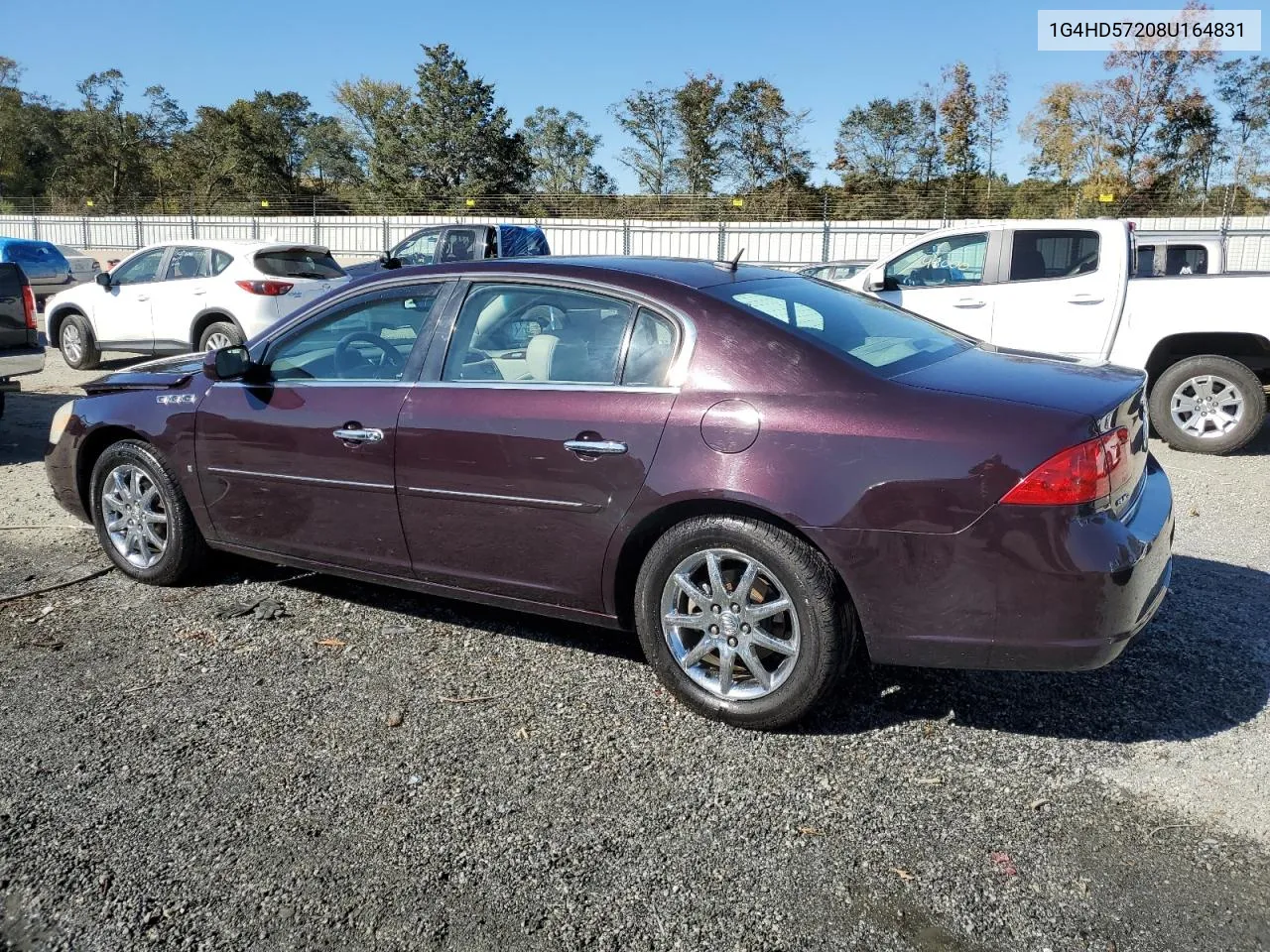 2008 Buick Lucerne Cxl VIN: 1G4HD57208U164831 Lot: 76888794