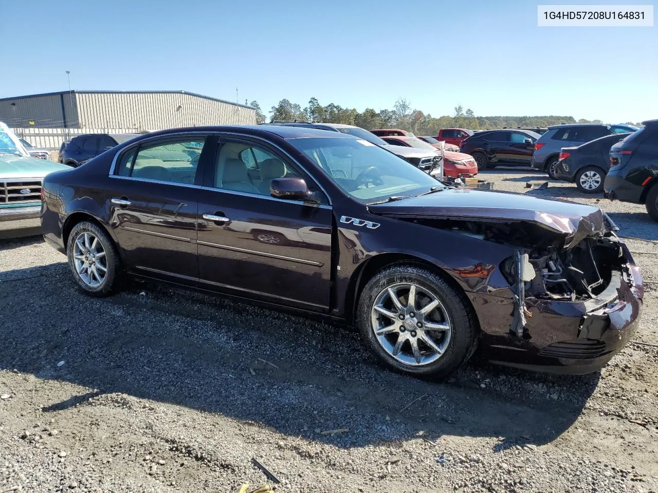 2008 Buick Lucerne Cxl VIN: 1G4HD57208U164831 Lot: 76888794