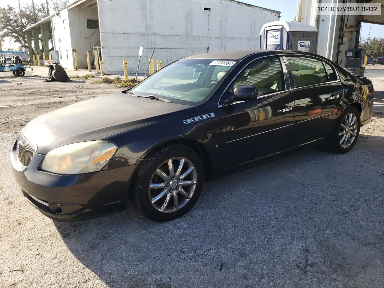 2008 Buick Lucerne Cxs VIN: 1G4HE57Y88U138432 Lot: 77151694