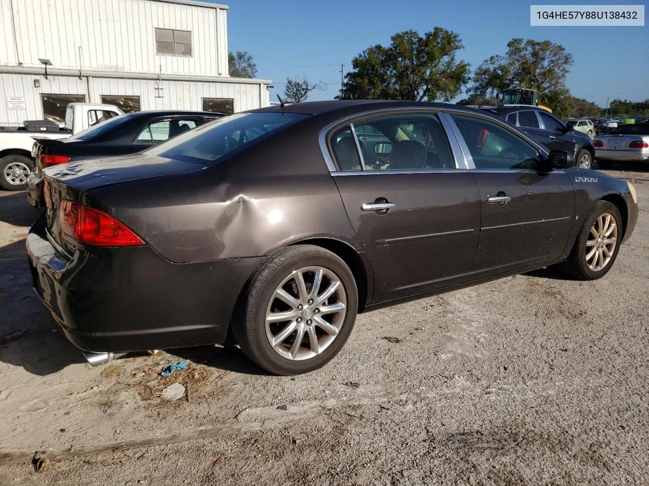 2008 Buick Lucerne Cxs VIN: 1G4HE57Y88U138432 Lot: 77151694