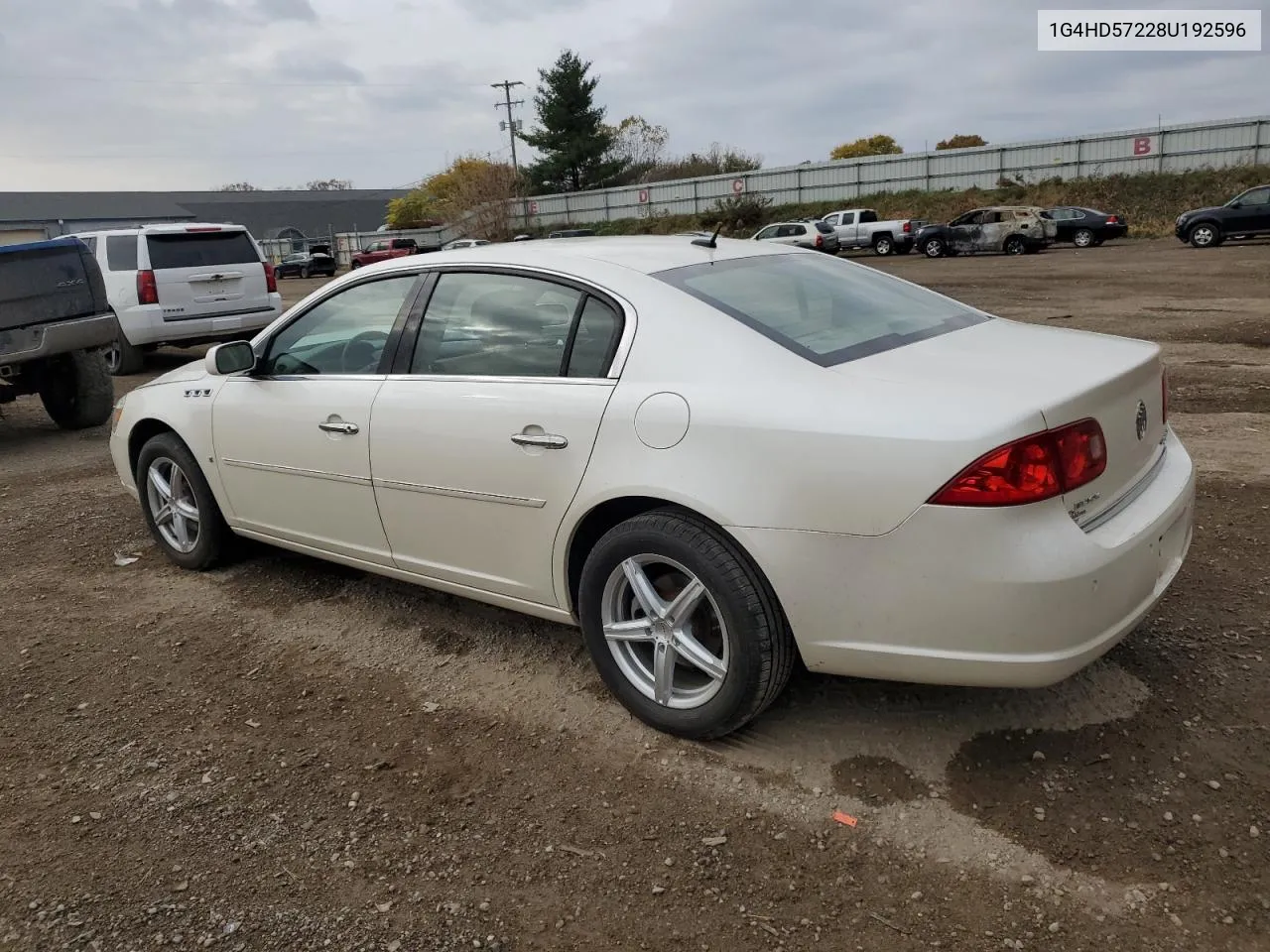 2008 Buick Lucerne Cxl VIN: 1G4HD57228U192596 Lot: 77328054