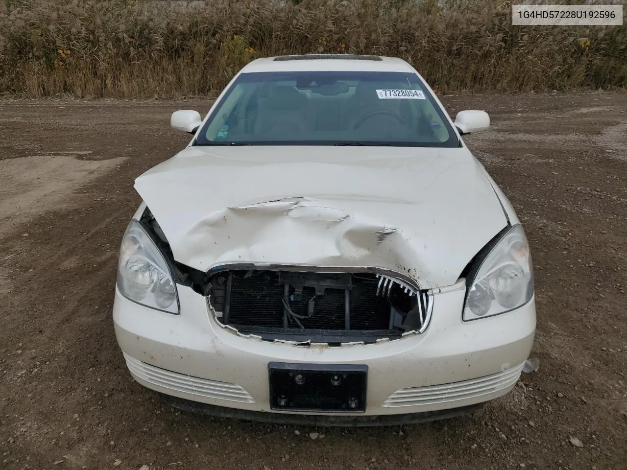 2008 Buick Lucerne Cxl VIN: 1G4HD57228U192596 Lot: 77328054