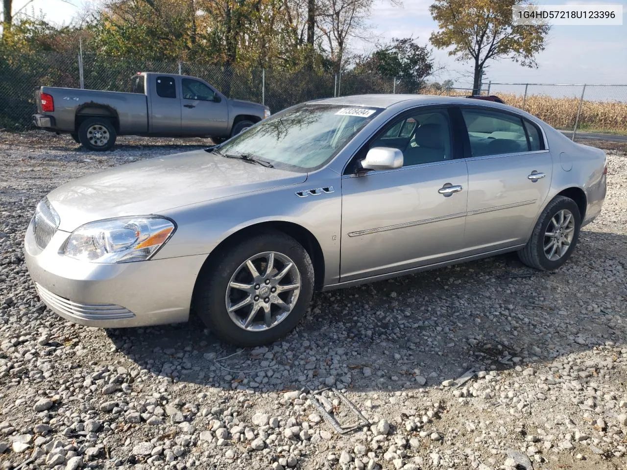 2008 Buick Lucerne Cxl VIN: 1G4HD57218U123396 Lot: 77328494