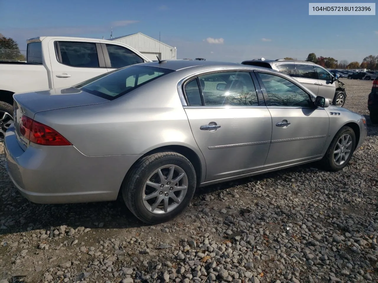 2008 Buick Lucerne Cxl VIN: 1G4HD57218U123396 Lot: 77328494