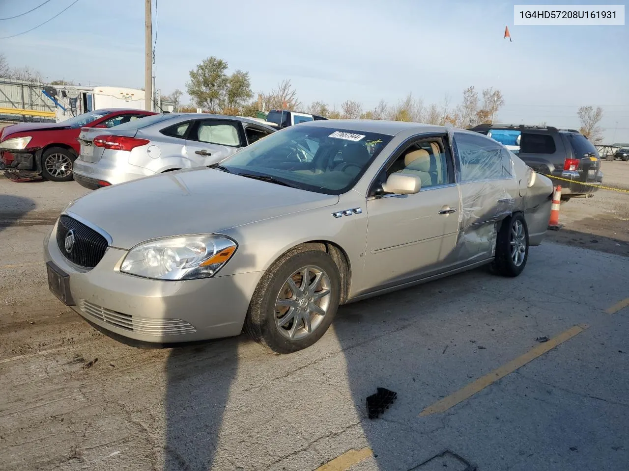 2008 Buick Lucerne Cxl VIN: 1G4HD57208U161931 Lot: 77657344