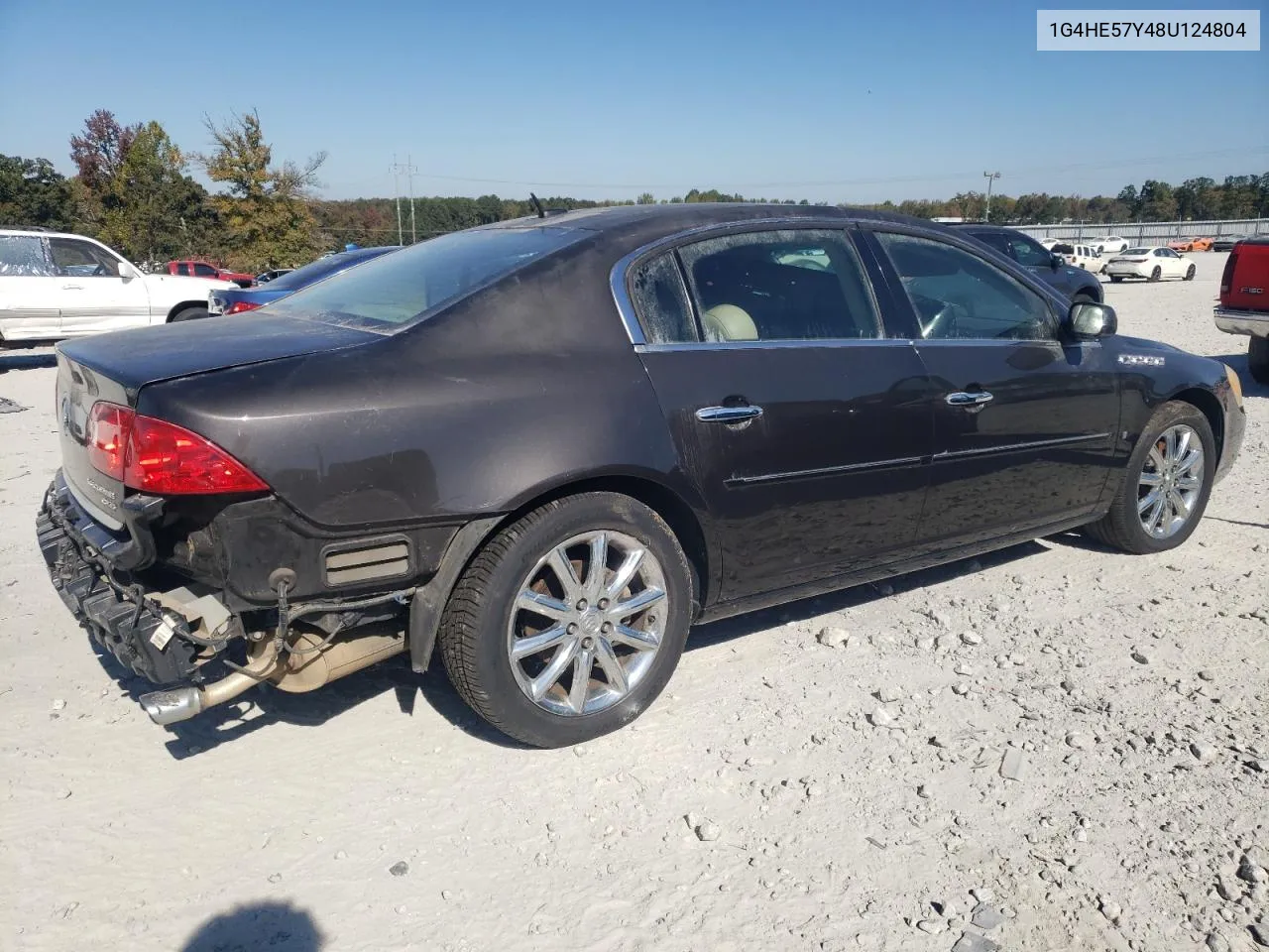 2008 Buick Lucerne Cxs VIN: 1G4HE57Y48U124804 Lot: 77766854