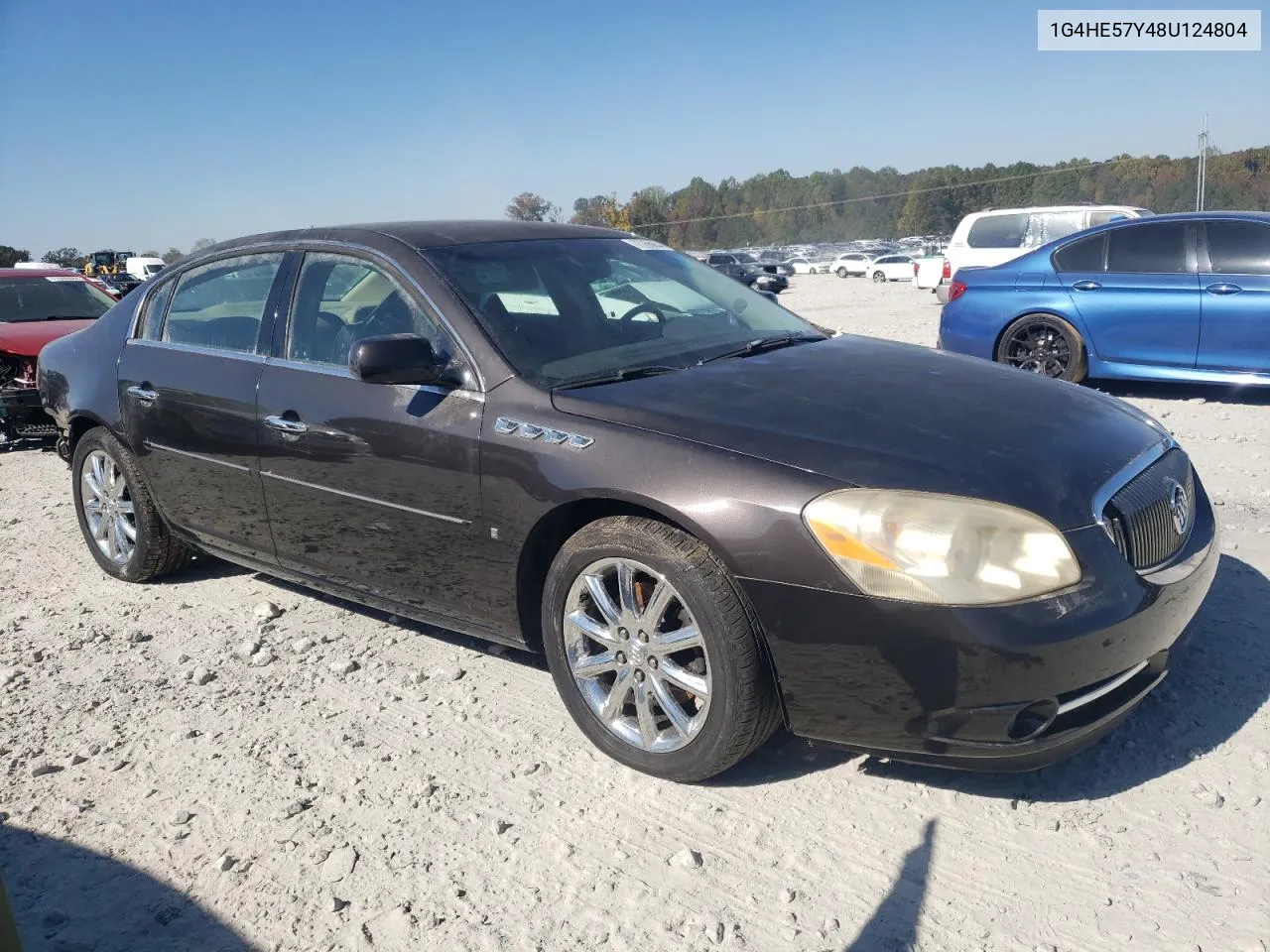 2008 Buick Lucerne Cxs VIN: 1G4HE57Y48U124804 Lot: 77766854