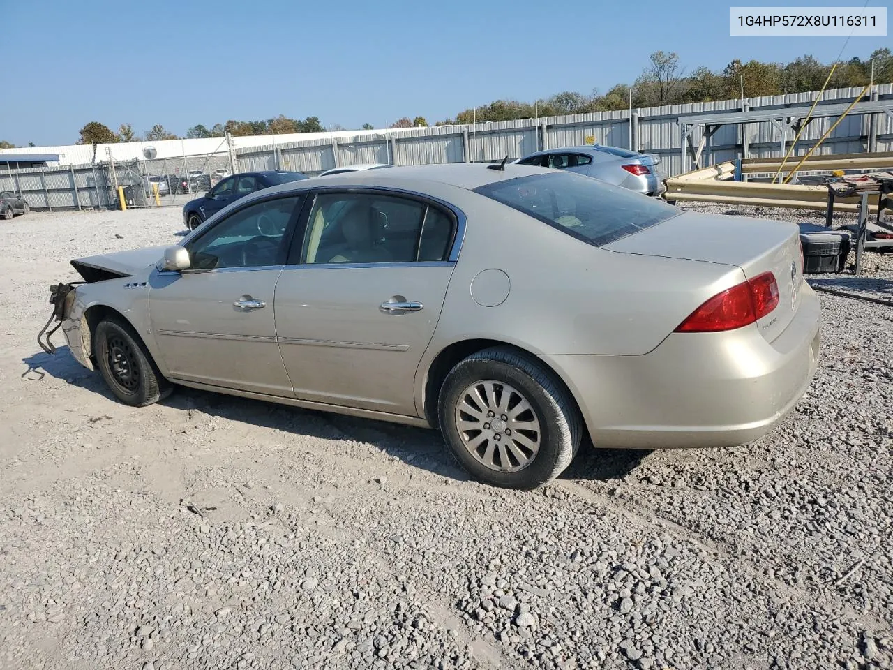 2008 Buick Lucerne Cx VIN: 1G4HP572X8U116311 Lot: 78248854