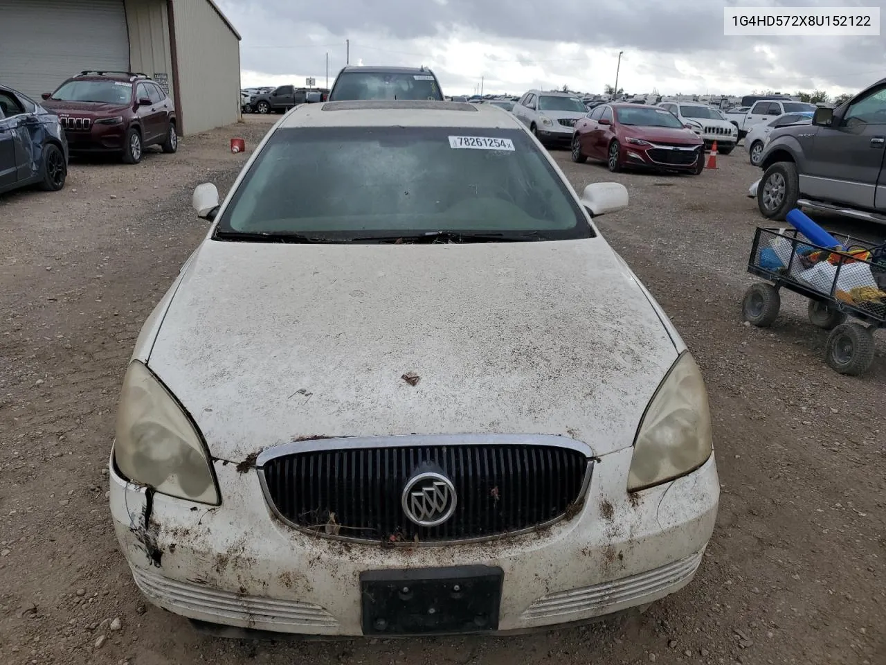 2008 Buick Lucerne Cxl VIN: 1G4HD572X8U152122 Lot: 78261254