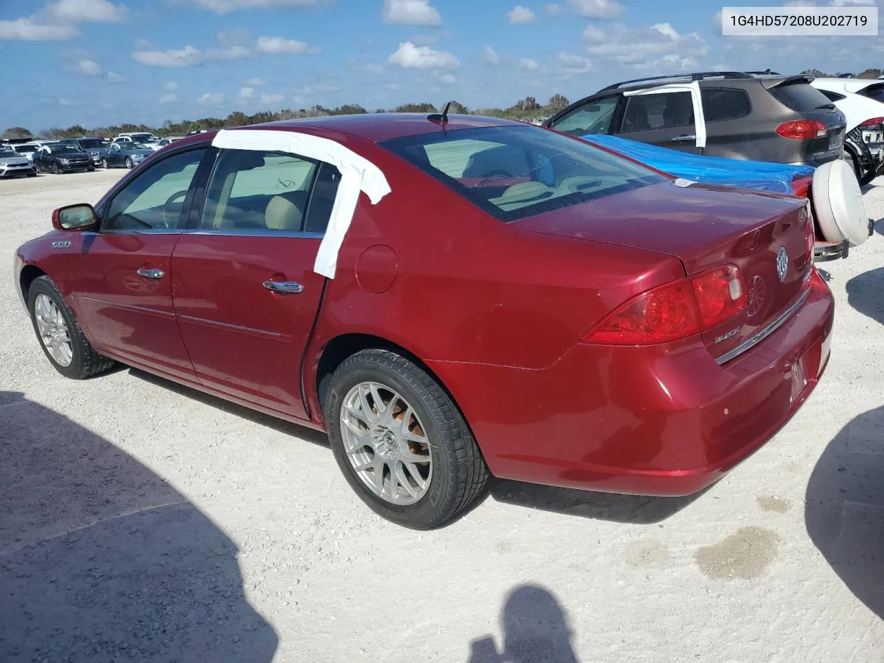 2008 Buick Lucerne Cxl VIN: 1G4HD57208U202719 Lot: 78378994