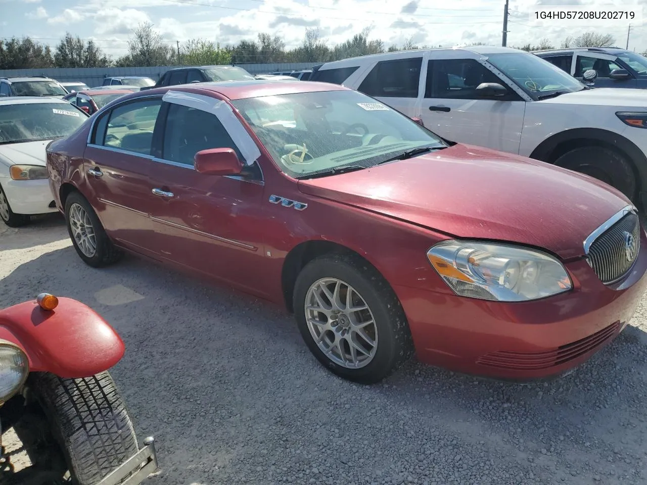 2008 Buick Lucerne Cxl VIN: 1G4HD57208U202719 Lot: 78378994