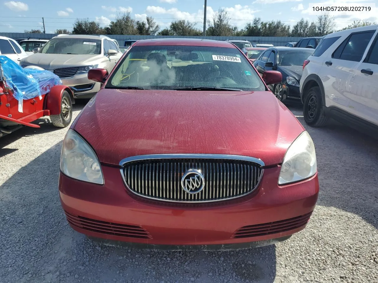 2008 Buick Lucerne Cxl VIN: 1G4HD57208U202719 Lot: 78378994