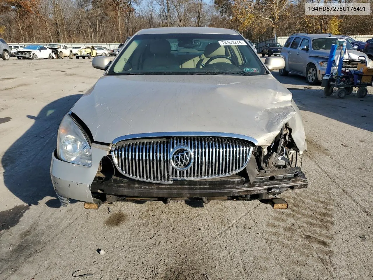 2008 Buick Lucerne Cxl VIN: 1G4HD57278U176491 Lot: 78463274