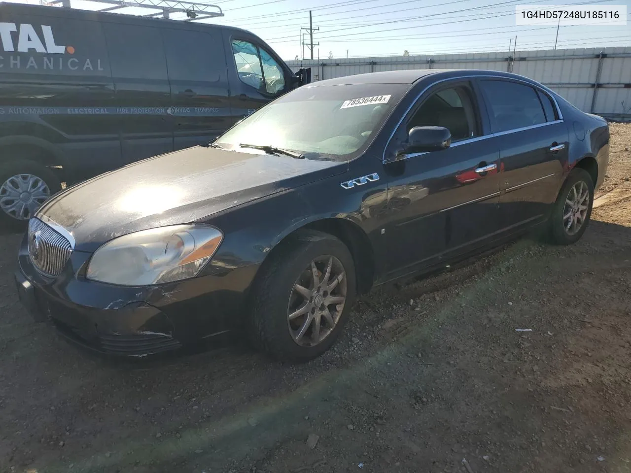 2008 Buick Lucerne Cxl VIN: 1G4HD57248U185116 Lot: 78536444