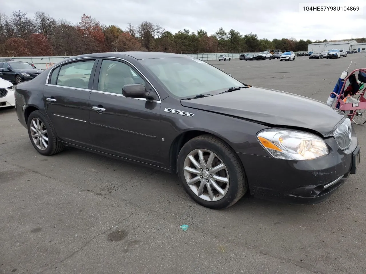 2008 Buick Lucerne Cxs VIN: 1G4HE57Y98U104869 Lot: 78709344