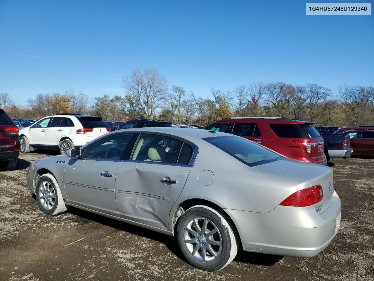 2008 Buick Lucerne Cxl VIN: 1G4HD57248U129340 Lot: 79284524