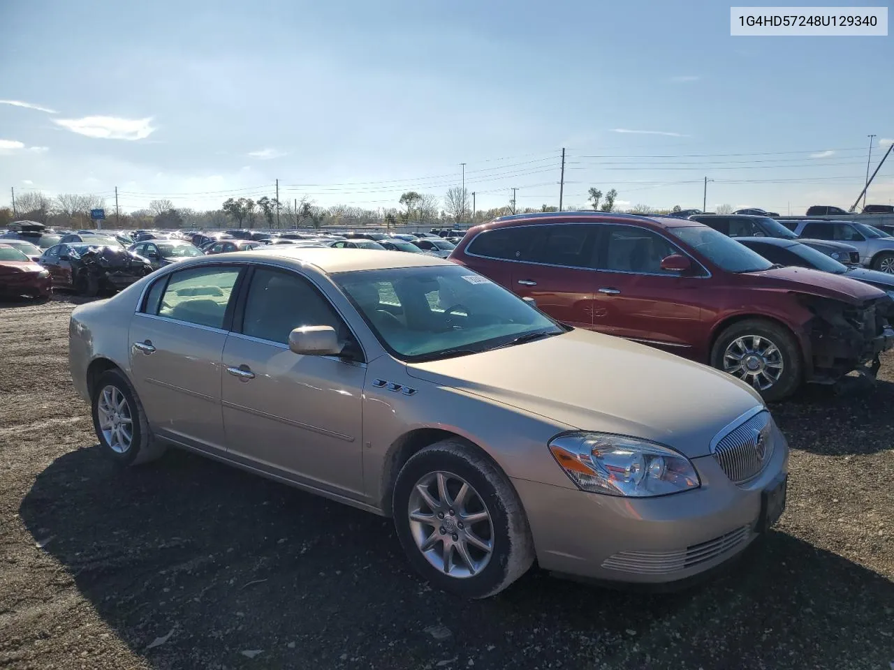 2008 Buick Lucerne Cxl VIN: 1G4HD57248U129340 Lot: 79284524