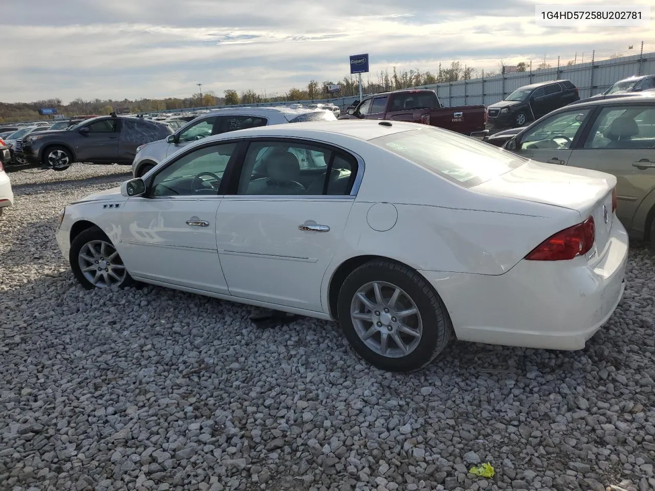 2008 Buick Lucerne Cxl VIN: 1G4HD57258U202781 Lot: 79459494