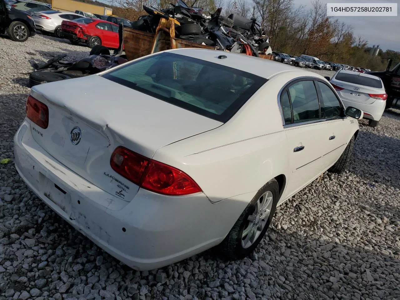 2008 Buick Lucerne Cxl VIN: 1G4HD57258U202781 Lot: 79459494