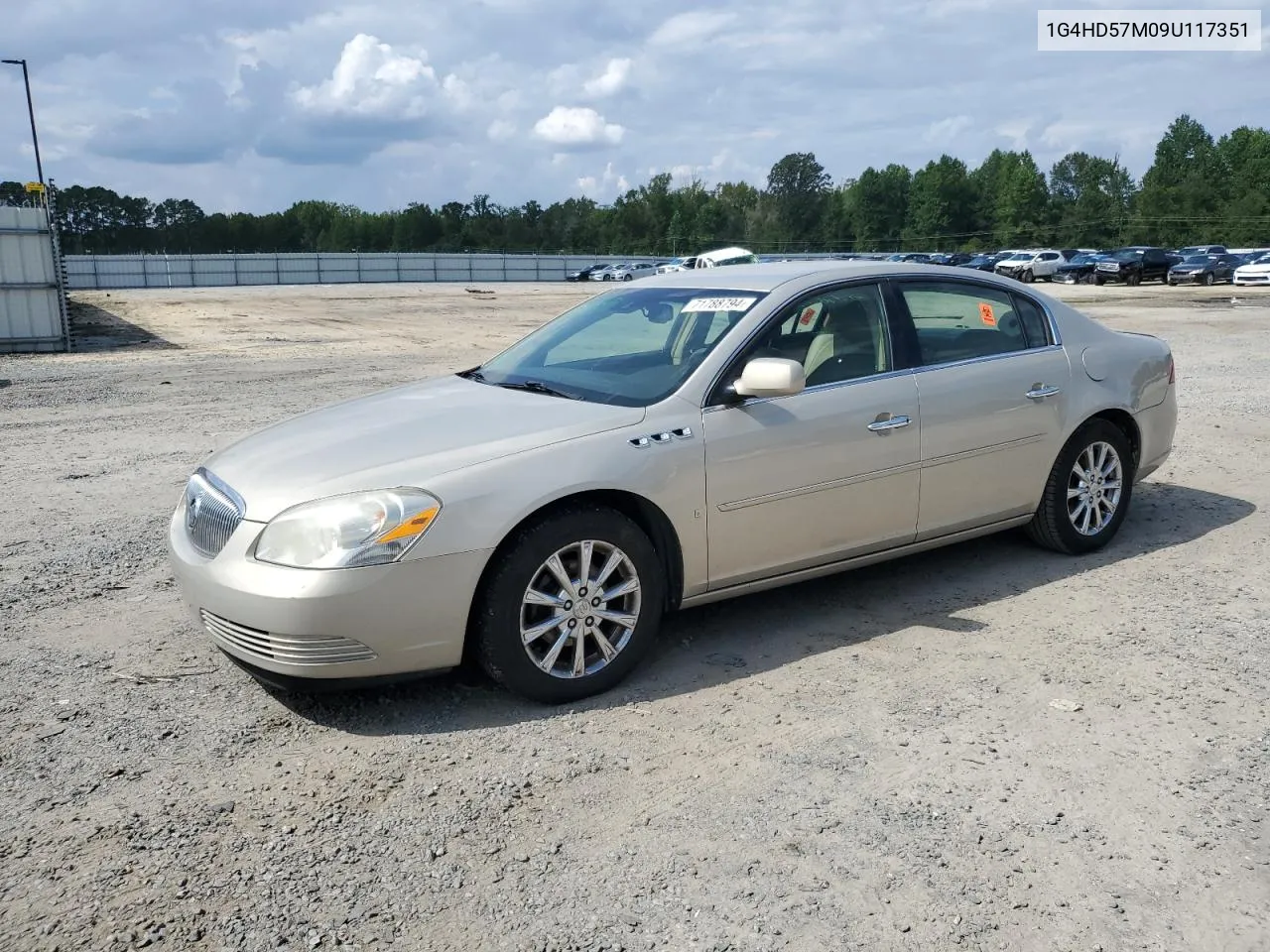 2009 Buick Lucerne Cxl VIN: 1G4HD57M09U117351 Lot: 71788794