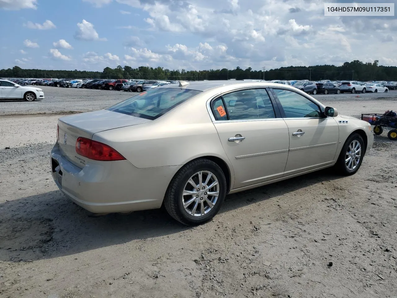 2009 Buick Lucerne Cxl VIN: 1G4HD57M09U117351 Lot: 71788794