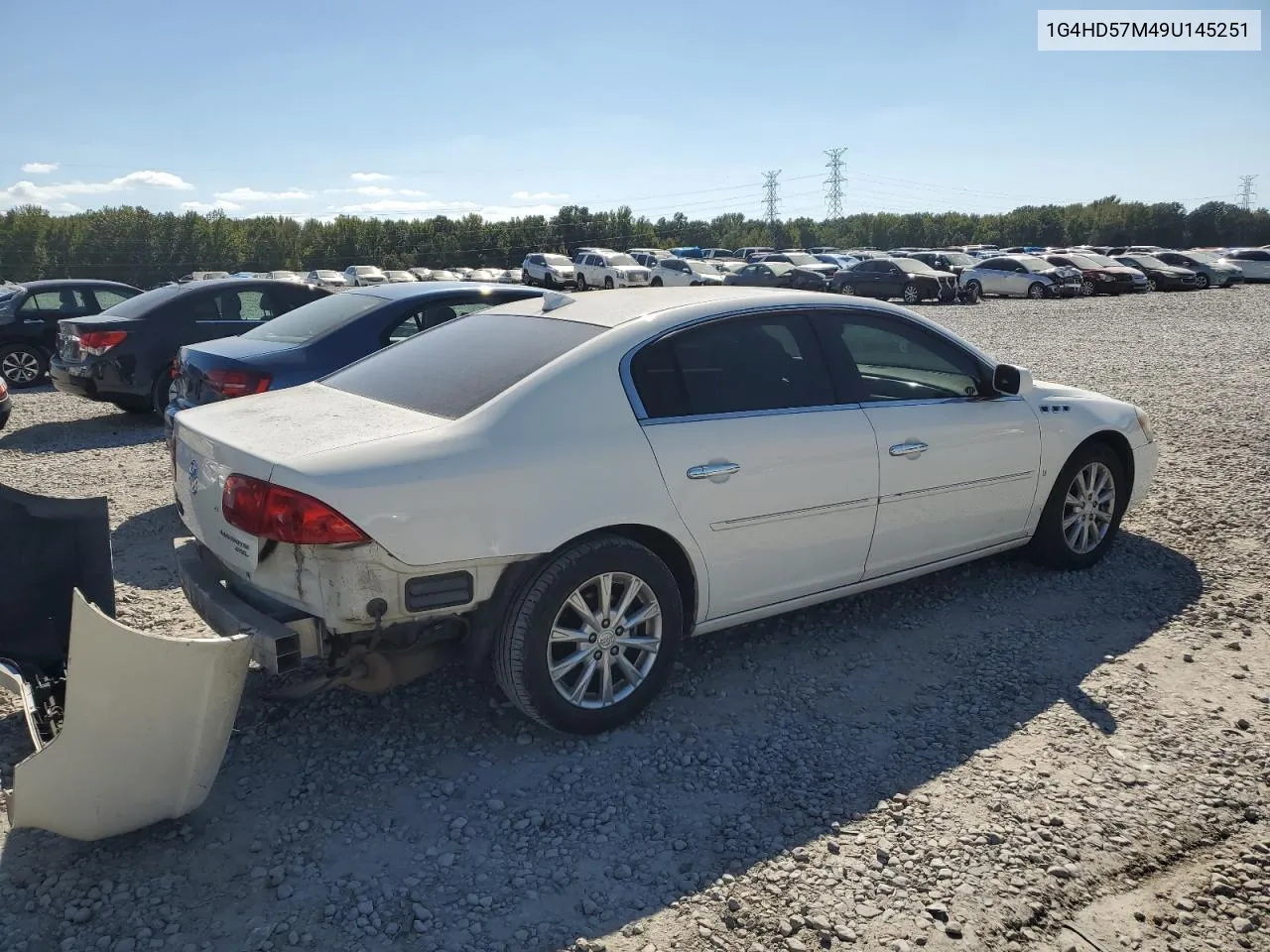 2009 Buick Lucerne Cxl VIN: 1G4HD57M49U145251 Lot: 74072674