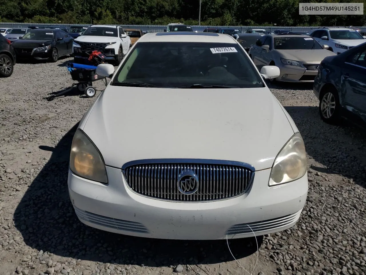 2009 Buick Lucerne Cxl VIN: 1G4HD57M49U145251 Lot: 74072674