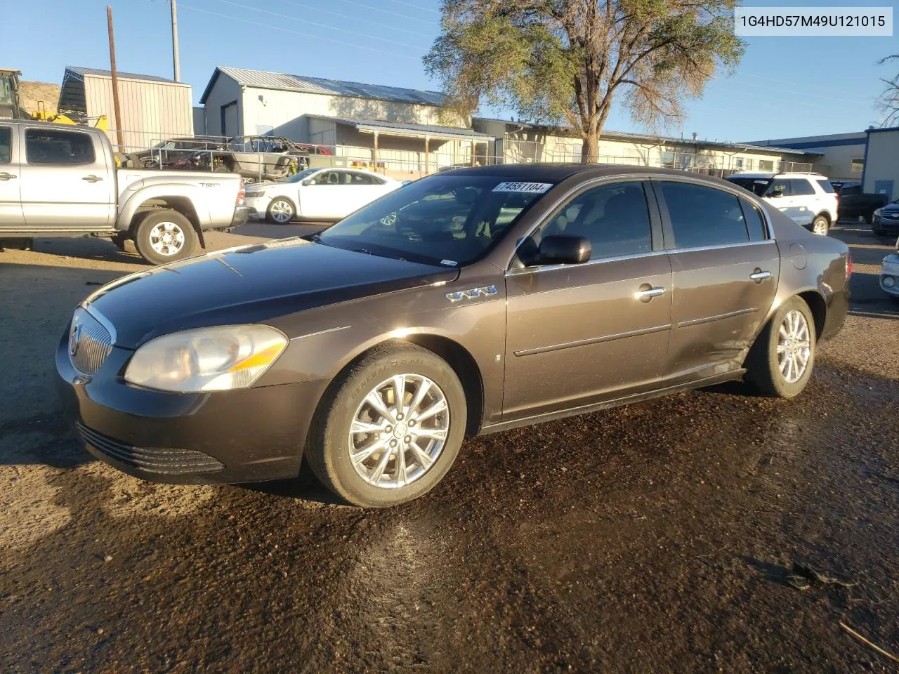 2009 Buick Lucerne Cxl VIN: 1G4HD57M49U121015 Lot: 74551104