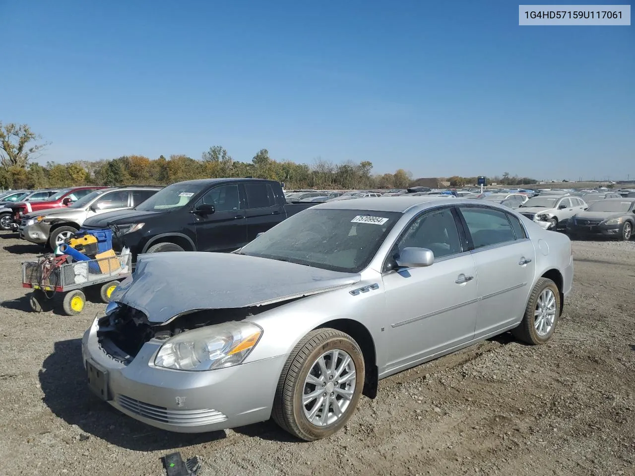 2009 Buick Lucerne Cxl VIN: 1G4HD57159U117061 Lot: 75709954