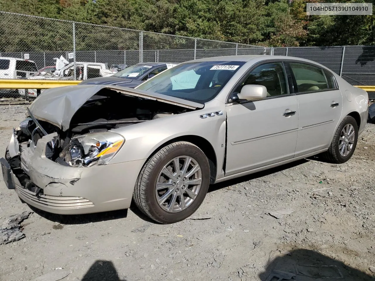 2009 Buick Lucerne Cxl VIN: 1G4HD57139U104910 Lot: 75771784