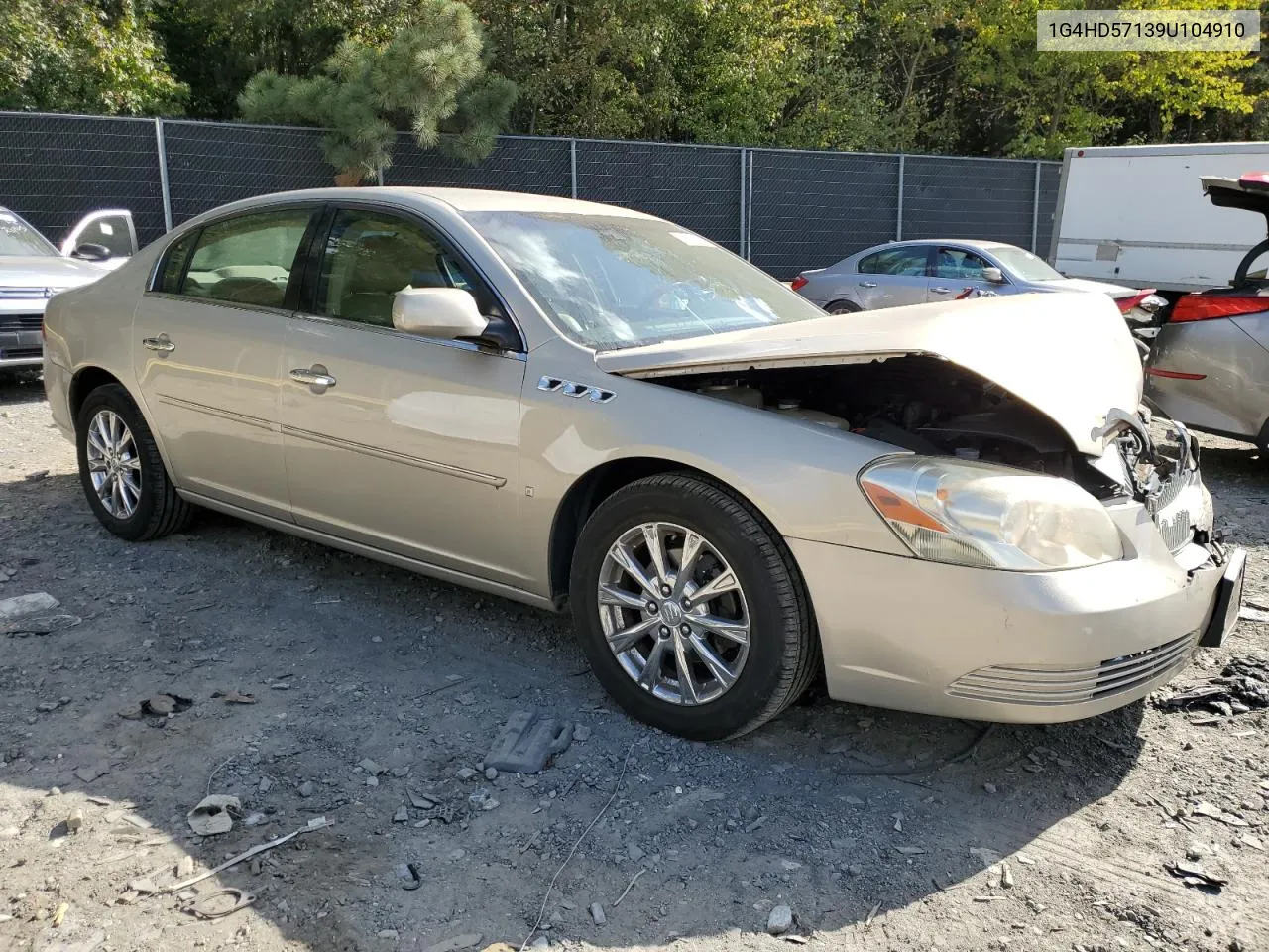 2009 Buick Lucerne Cxl VIN: 1G4HD57139U104910 Lot: 75771784