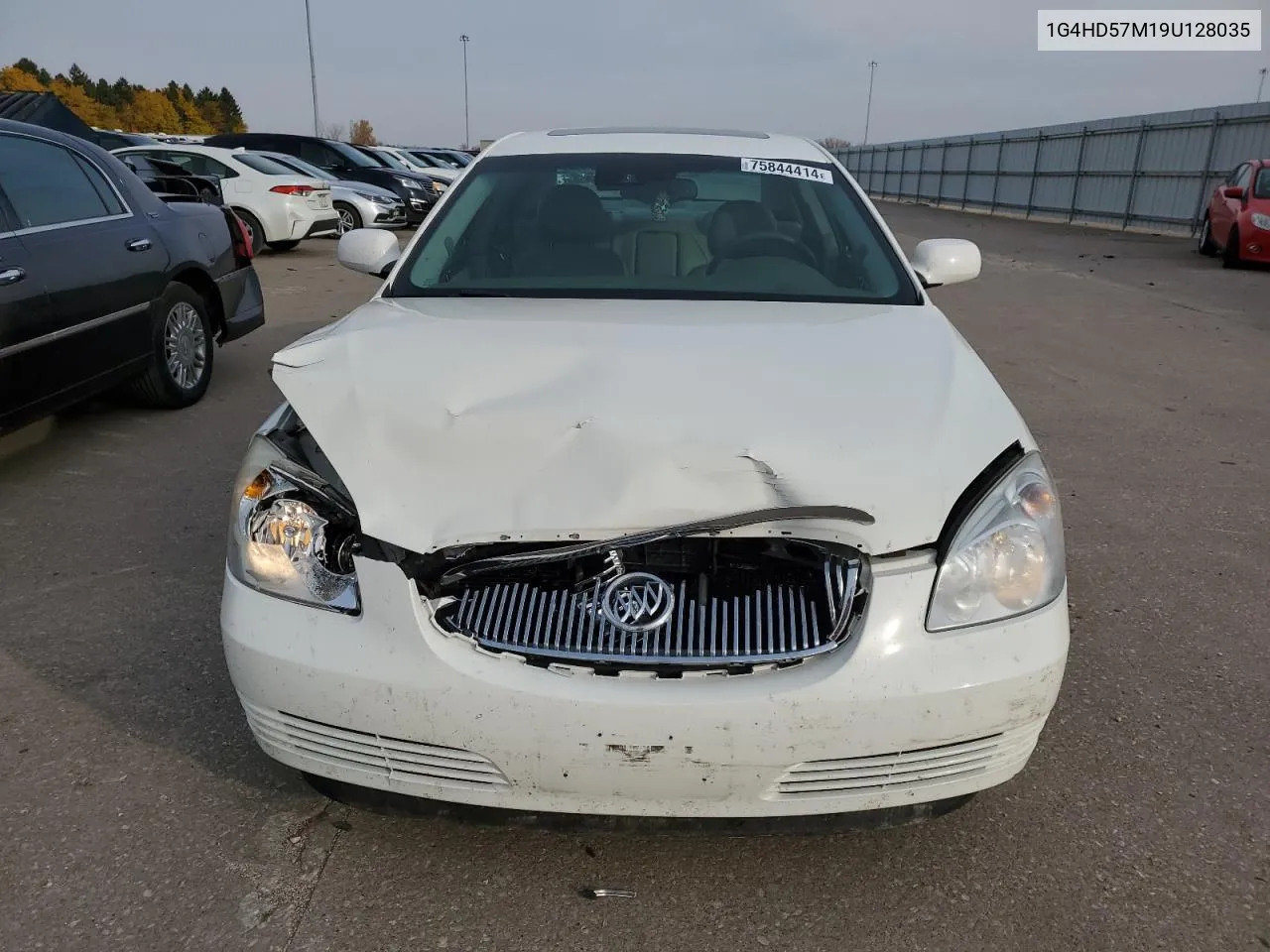 2009 Buick Lucerne Cxl VIN: 1G4HD57M19U128035 Lot: 75844414