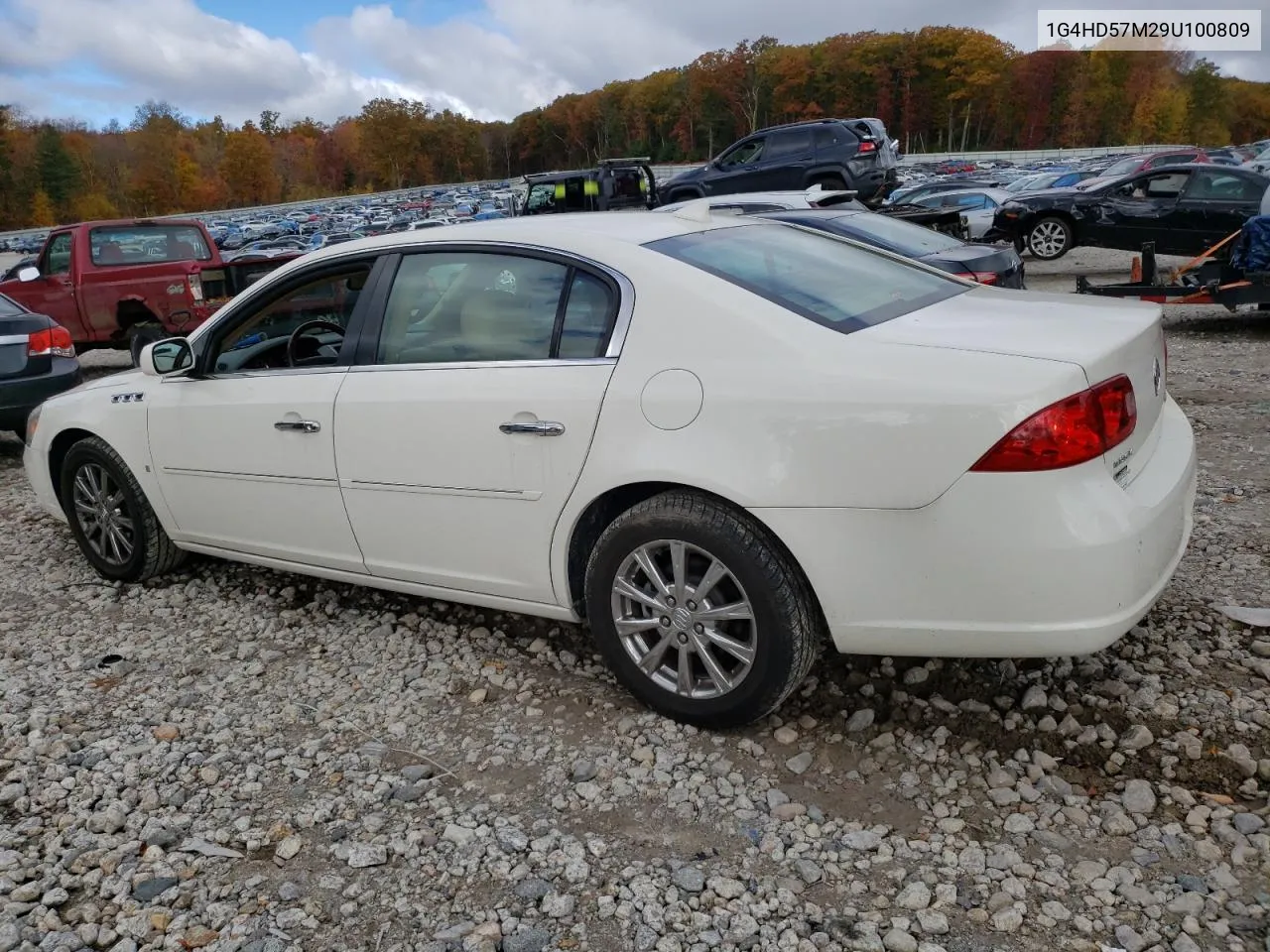 2009 Buick Lucerne Cxl VIN: 1G4HD57M29U100809 Lot: 75868854