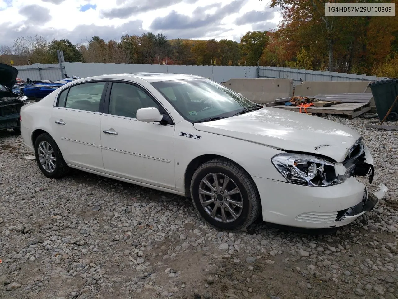 2009 Buick Lucerne Cxl VIN: 1G4HD57M29U100809 Lot: 75868854