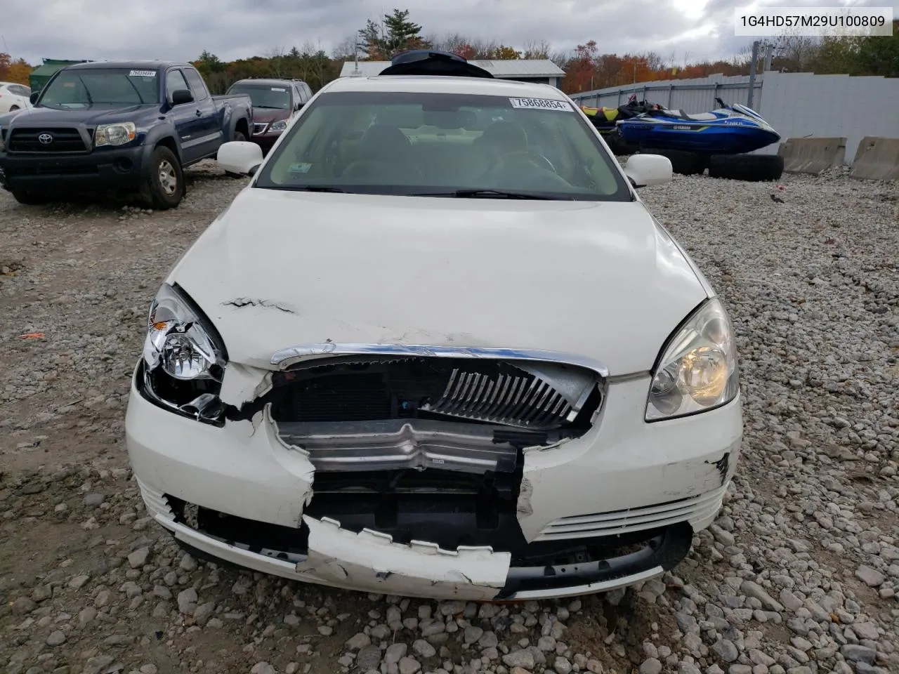 2009 Buick Lucerne Cxl VIN: 1G4HD57M29U100809 Lot: 75868854