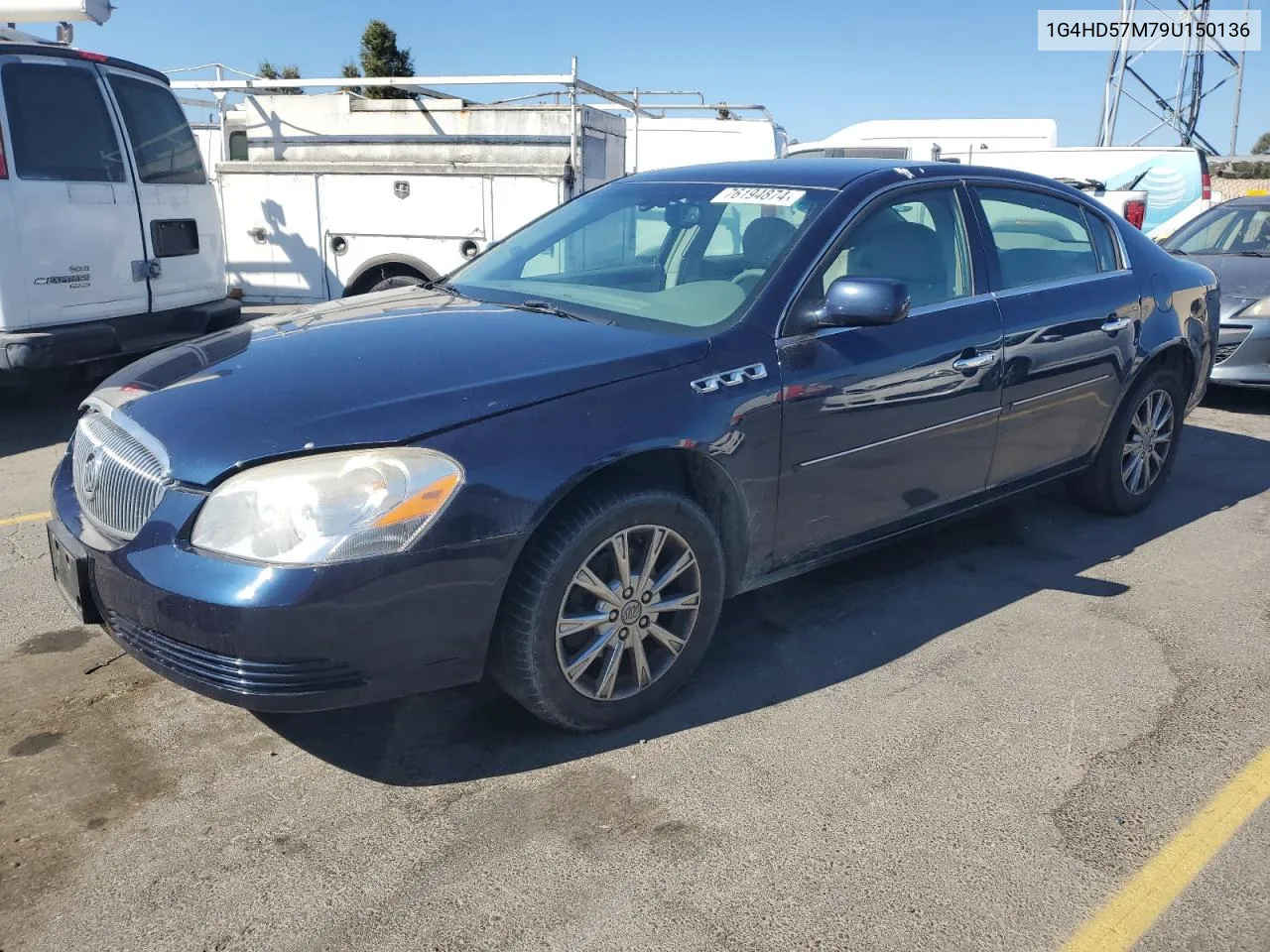 2009 Buick Lucerne Cxl VIN: 1G4HD57M79U150136 Lot: 76194874