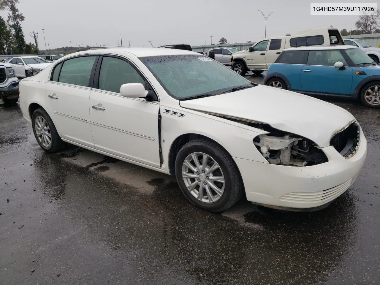 2009 Buick Lucerne Cxl VIN: 1G4HD57M39U117926 Lot: 80581864