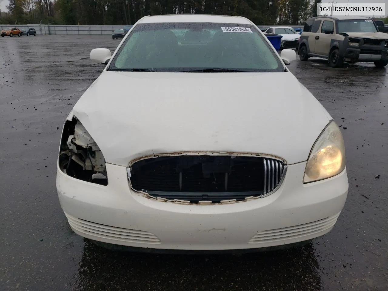 2009 Buick Lucerne Cxl VIN: 1G4HD57M39U117926 Lot: 80581864