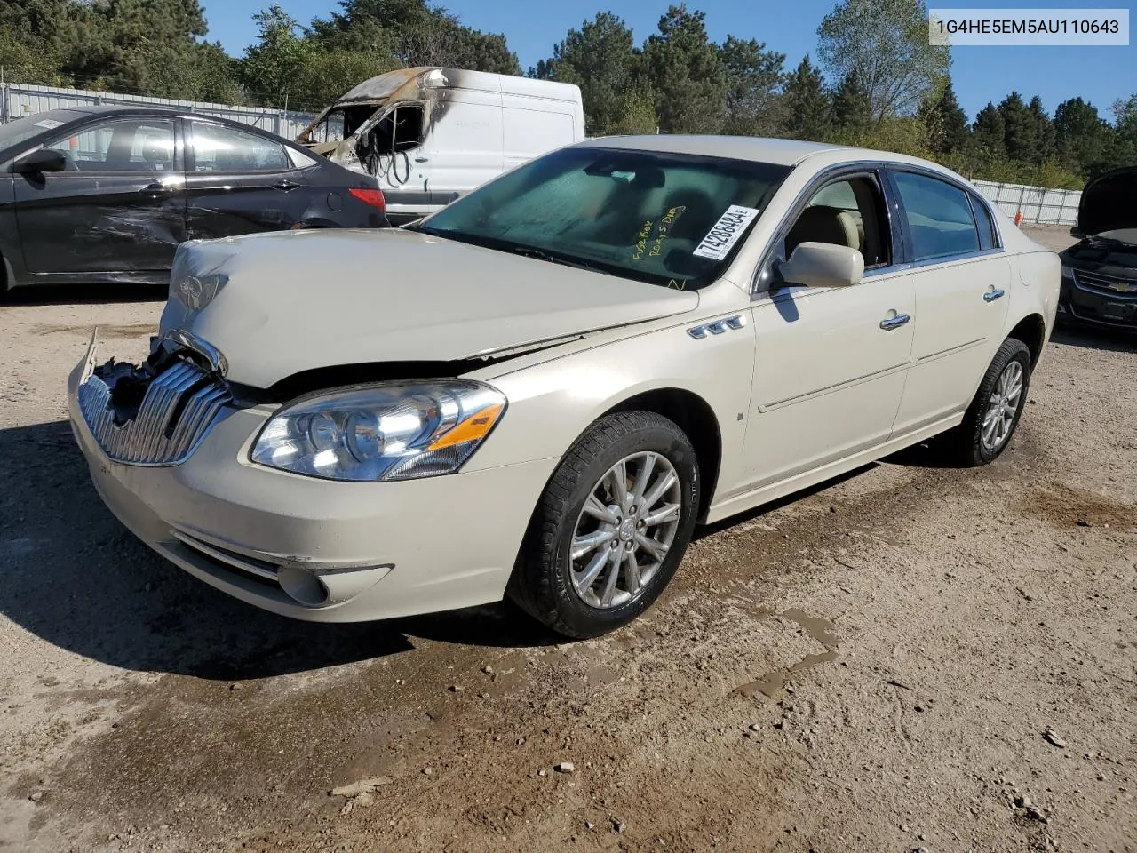 2010 Buick Lucerne Cxl VIN: 1G4HE5EM5AU110643 Lot: 74288484