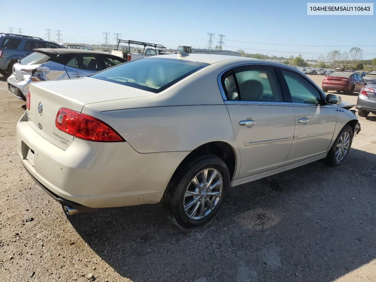 2010 Buick Lucerne Cxl VIN: 1G4HE5EM5AU110643 Lot: 74288484