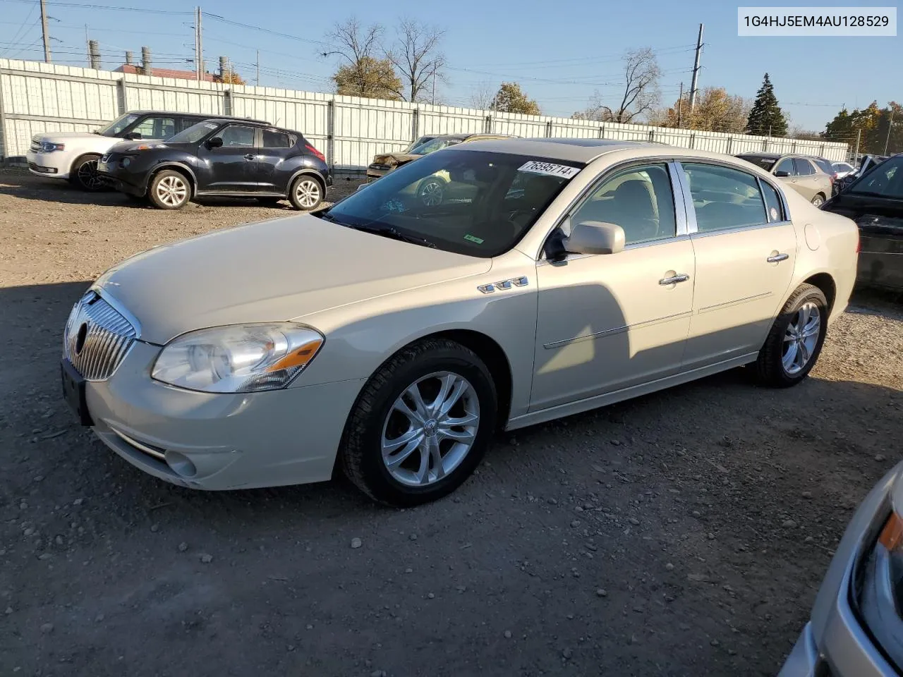 2010 Buick Lucerne Cxl VIN: 1G4HJ5EM4AU128529 Lot: 76595714