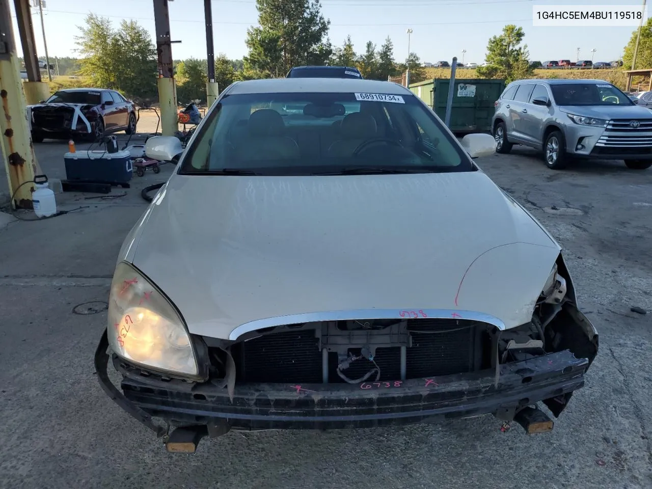 2011 Buick Lucerne Cxl VIN: 1G4HC5EM4BU119518 Lot: 68910734