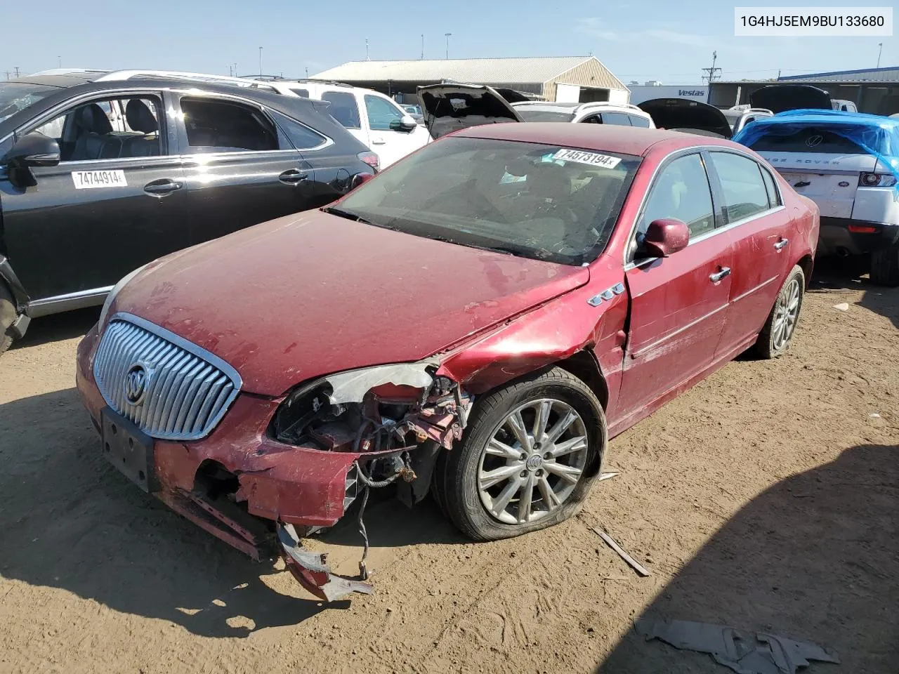 2011 Buick Lucerne Cxl VIN: 1G4HJ5EM9BU133680 Lot: 74573194