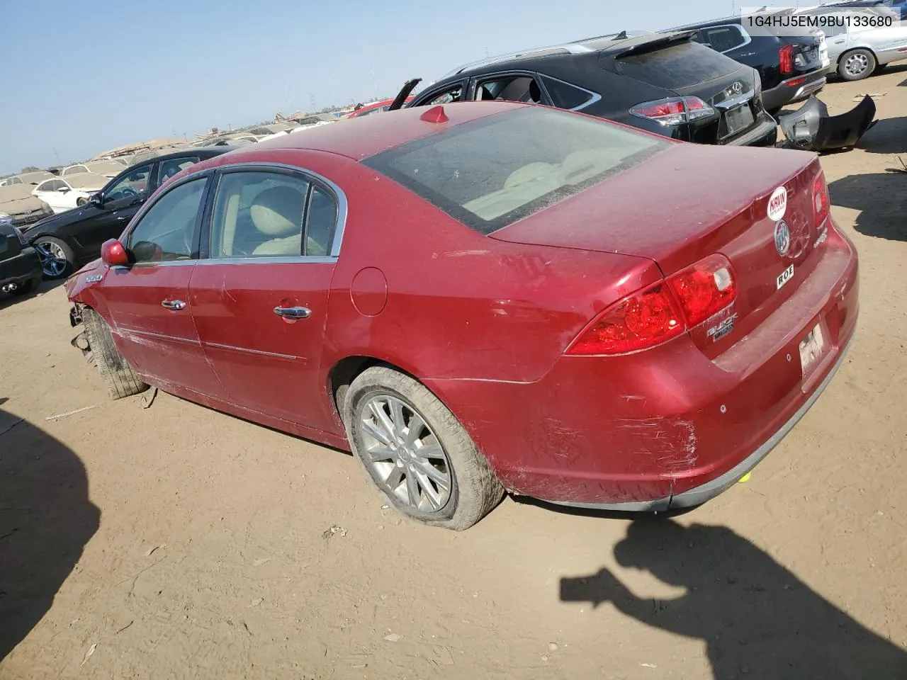 2011 Buick Lucerne Cxl VIN: 1G4HJ5EM9BU133680 Lot: 74573194