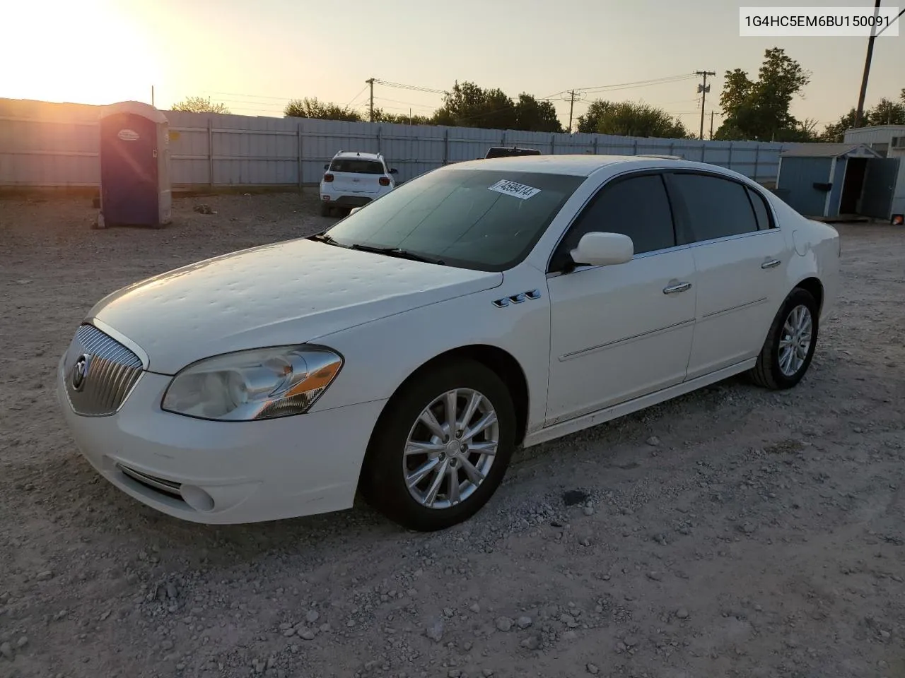 2011 Buick Lucerne Cxl VIN: 1G4HC5EM6BU150091 Lot: 74599414